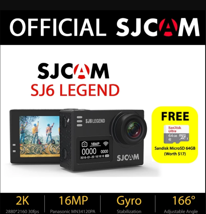 [Offical SG Warranty] SJCAM SJ6 Legend Touchscreen Dual