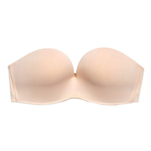 INTIMA Lace Invisible Bras on Sale Seamless Push Up Bra for Women Strapless Wedding Party Underwear Bralette Brassiere 3/4 Cup Non-slip Non-Wire 32ABC-38ABC