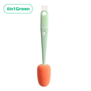 3 in 1 4in1  Long Handle Cup Brush Carrot Style Cleaning Brush Home Kitchen Accessories Tumbler Bottle Cleaning