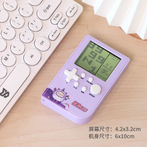 掌上俄罗斯方块游戏机抖音潮图INS风休闲解压大屏益智游戏机玩具Handheld Tetris game machine Tiktok tide map INS wind leisure decompression large screen puzzle game machine toy