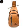 Timberland Synthetic Leather Men Chest Bag Beg Dada Crossbody Bag Sling Bag Shoulder Bag. 