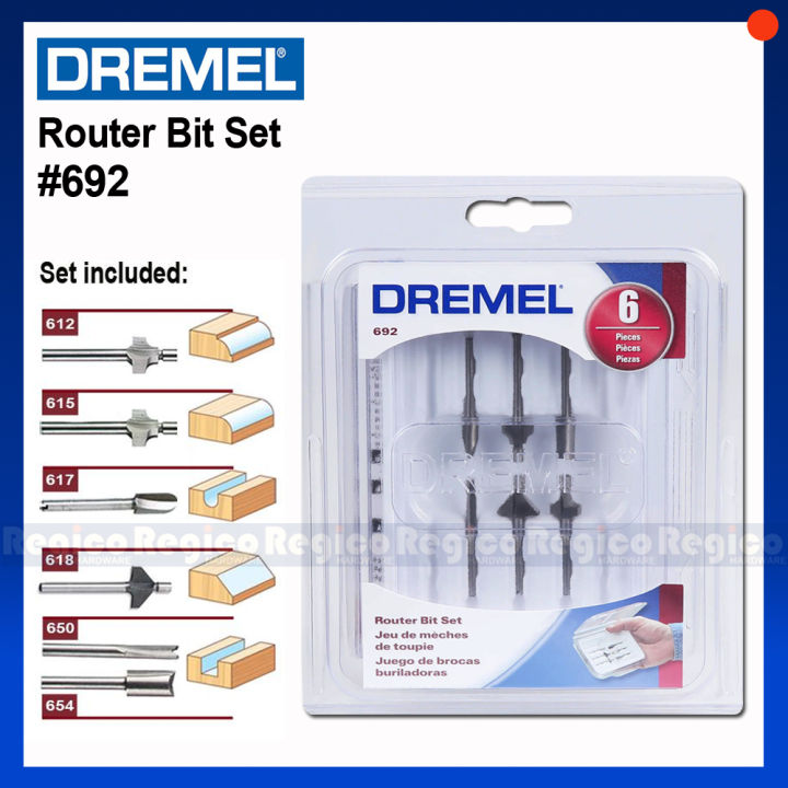 Drimmer Router Bit Dremel 692 Router Bit Set Dremel Accessories Regico Hardware | Lazada PH