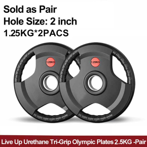 Plates Weight Training Gym Equipment 3KG/5KG/10KG/15KG/20KG/25KG/30KG Workout Dumbbells Pair Detachable PVC Gym Equipment Barbell Plates Plates Rubber Tri Grip Olympic Plate Rubber Coated Plates Dumbbell (PAIR / 2 PCS)
