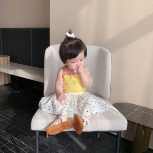 TUmama Dễ thương sọc cross-trở lại áo ba lỗ cho cô gái mùa hè thời trang mềm Lụa băng quần áo trẻ em