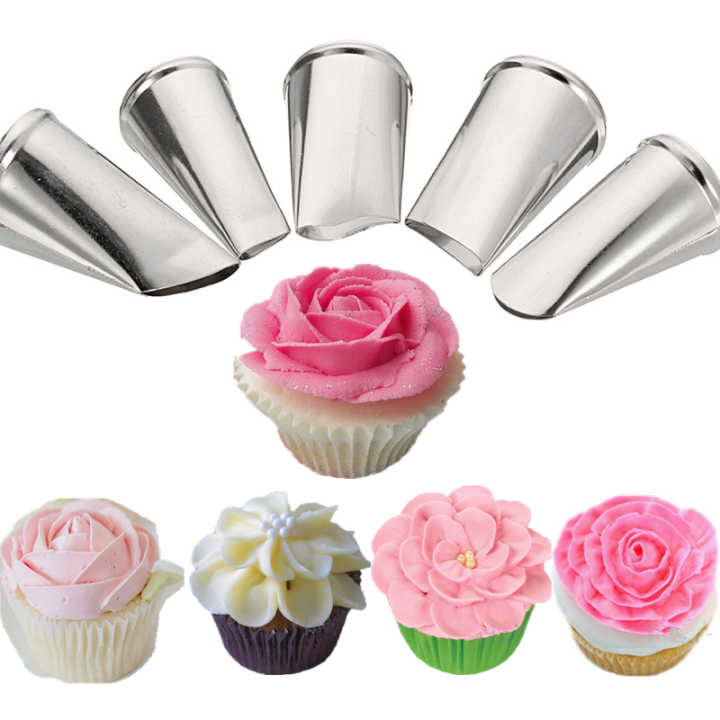 Petal Buttercream Flower Nozzles Flower Piping Tip Set Patten