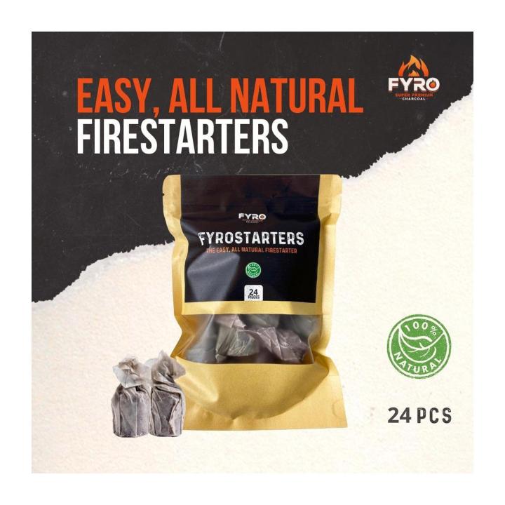 FYRO starters 24 Pc Natural Fire Starters For Bbq Lazada Singapore