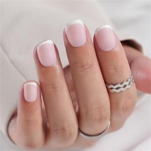 Nhấn vào móng tay omber keo trên giả Acrylic móng tay Bộ dụng cụ Nail tái sử dụng UV kết thúc bọc hoàn toàn dính trên móng tay cho phụ nữ Quà Tặng
