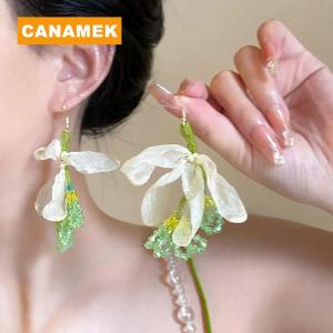 【CANAMEK】 Summer Colorful Unique Dopamine Design Drop Dangle Earrings For Women Fashion Jewelry Accessories