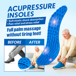 Plantar Patch 5d Massage Young Men Blood Circulation Massage Insole Improve Back and Leg Pain