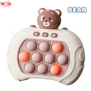 [SG Seller]Educational Breakthrough Quick Push Game Machine Consoles Decompression Toy for Children Adults Electronic Whack Mole Fidget Controller Fidgets Handheld Game