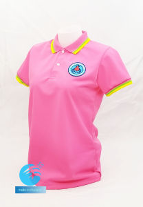 💥ราคาพิเศษ สินค้าใหม่💥เสื้อโปโลผ้าCoolTech สีชมพู อสม. (ชาย/หญิง) ใส่แล้วเย็นมาก!!!