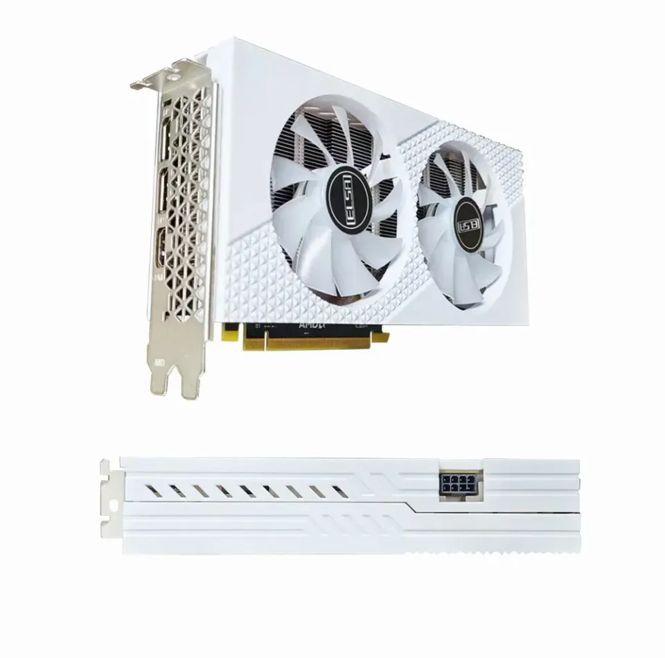 AMD RX 580 8GB GDDR5 256bit GPU White RGB Desk Computer