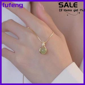 fufeng Hetian Necklace Metal Non Tarnish Fashion Women Accessories Jewelry