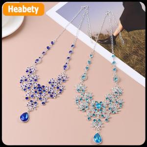 【2-3 ngày giao hàng】 Wedding party Vòng cổ bông tai Set Flower Water Drop Vòng cổ Bridal Wedding trang sức phụ kiện