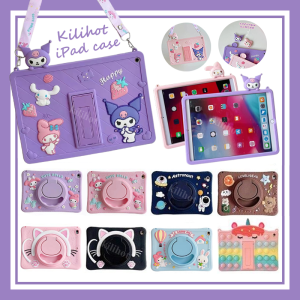Cartoon IPad 10th 9th 8th 7th 6th Gen Shockproof Case for Kids Silicone Cute Ipad Pro 11 10.5 9.7 10.9 10.2 Inch Cover Ipad Air 5th 4th 3rd 2nd 1st Gen Case Ipad Mini 6 5 4 3 2 1 Casing
