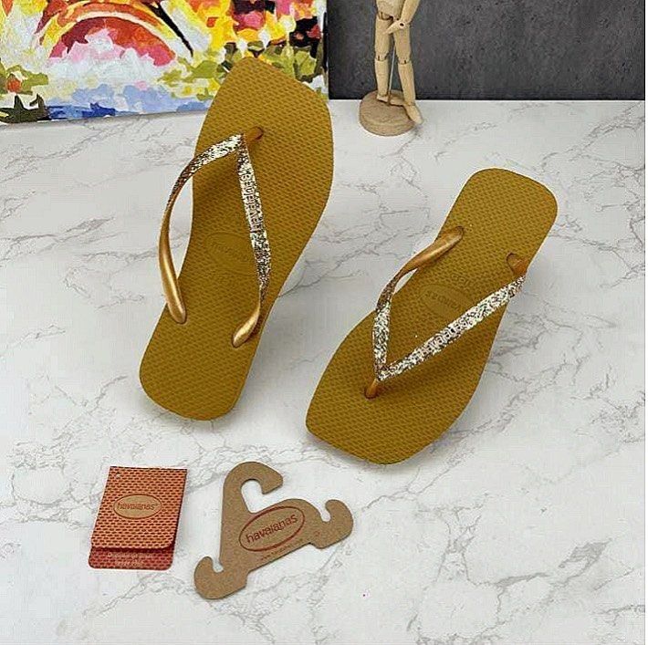 Premium Quality Havaianas fashion square head slippers for women