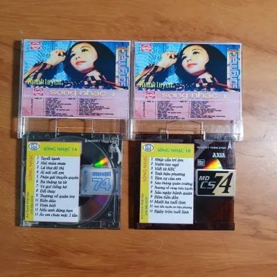 [MDCD] Bộ 2 Đĩa MD Băng Nhạc Sóng Nhạc 1 - Trước 1975 - Đĩa MD Mini Disc Nhạc Vàng