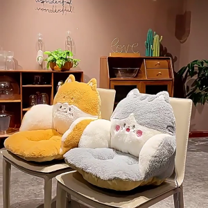 Động vật hoạt hình gối tựa lưng mềm mại và đệm đàn hồi cho thoải mái ngồi tuyệt vời cho gia đình văn phòng học tập chơi game