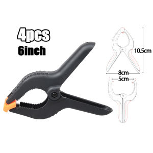 4Pcs 4/6" Spring Clamps Plastic Small Backdrop Clips Wood working Backdrop Clip