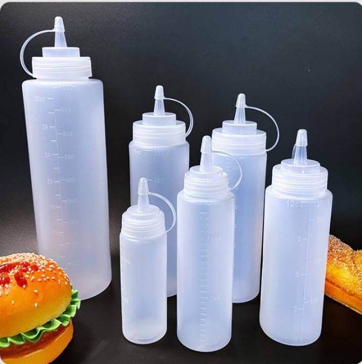 Squeeze Plastic Bottle , 240ml , 360ml , 450ml , 500ml , 680ml. Sauce Bottle,  Squeeze Bottle