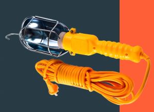 4 Meter Metal cage E27 Industrial Working hand light work inspection lamp Emergency Light Workshop Light