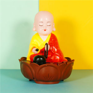 Hiasan Dashboard Mobil Budha Nyanyi Radio dengan 6 Lagu - Warna Cerah