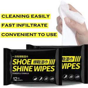 [Ideashop] 🇲🇾Shoe Cleaning Disposable Wet Tissue Quick Shine Wipes White Shoes