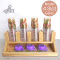Booth Portable Gerobak Stand Meja Lipat Jualan Event Desk Full Kayu Display Sayap Bongkar Pasang. 