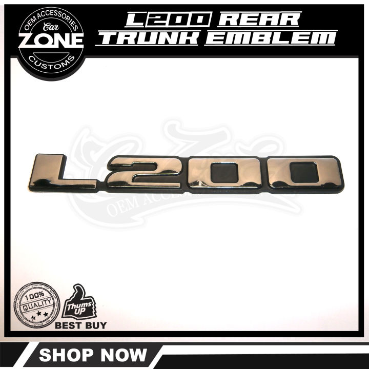 Genuine Chrome Rear Badge Emblem For Mitsubishi Triton / L200 Pickup Truck - OEM Part 7415A615 9 thumbnail image