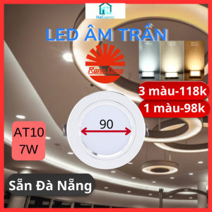 [Đà Nẵng]  AT10 Đèn âm trần Rạng Đông- đế nhôm3 màu bảo hành 3 năm!