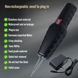 【Fast Ship】Chicken Plucker MachineHandheld Electric Poultry Feather Remover with Waterproof Switch Small Feat  Electric Hair Removal