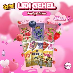 LIDI GEHEL FRUITY EDITION (Strawbery Leci Bluberi) - Instan Noodle