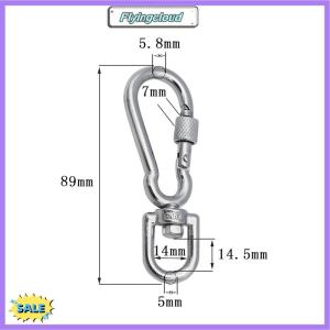Follow Get New[FlyingC] Stainless Steel Swivel Snap Hooks Locking Dog Leash Buckle Quick Release Buckle Carabiner Clips For Dog Walking Camping