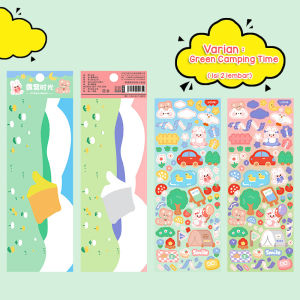 ISI 2 LEMBAR KOREAN LASER STIKER GLITTER HOLOGRAM MOTIF RABBIT BEAR MOMO CUTE LUCU WATERPROOF SUDAH CUTTING DESKRIPSI : 1 SET ISINYA 2 LBR BAHAN PVC WATERPROOF / TAHAN AIR BISA DITEMPEL DI HP FRAME FOTO BOTOL MINUM DLL SIZE : 18.5 X 6 CM BERAT
