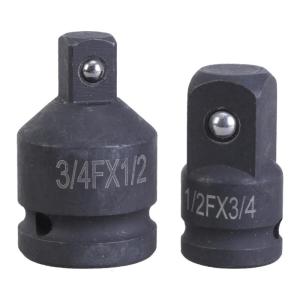 Pack of 2 Heavy Duty Socket Adapter 3/4Inch to 1/2Inch & 1/2Inch to 3/4Inch for Wrench Spanner Home Repair Easy Carrying