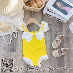 [10-20kg] Bikini cho bé gái Áo body lền thân đi biển bé gái 1 chi tiết HNK2308