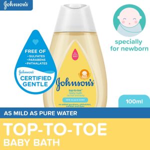 Johnsons Top to Toe Baby Wash 100ml- Newborn Baby Essentials Baby Care Baby Bath Body Wash For Baby