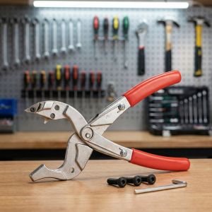 LITUILI Chống trơn trượt Kìm mở khóa cửa xe hơi Thép hợp kim Bền bỉ Kìm kẹp khóa xe hơi Dụng cụ thợ khóa Đỏ Kìm tháo nắp cửa xe Vỏ bọc khóa ô tô