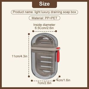 Travel Soap Organizer Soap Toothbrush Case Portable Soap Box Holder Travel Essentials Soap Dispenser