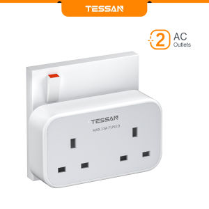 TESSAN Extension Plug Multi Socket with USB+Type CMini Dual Plug AdapterWall Charger Power Extension