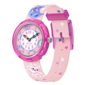 Flik Flak Playful Planets (FBNP259) Pink RECYCLED PET Kids Watch