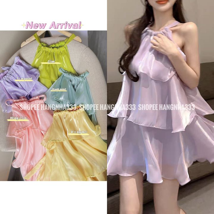 Minh Hằng xinh như hoa với váy màu pastel