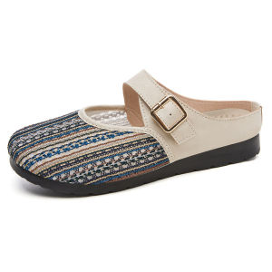 IELGY Sandals Womens Summer Casual Flat Slip-On Mules