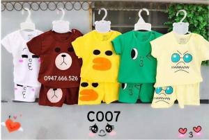 Combo 5 bộ đồ quần áo trẻ em biểu cảm dễ thương cho bé trai bé gái