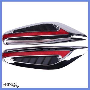 [zBING] Pair(2pieces) Universal Blade Steering Light Fender Side Marker Light Car LED Turn Signal Lamps Yellow Red Blue White