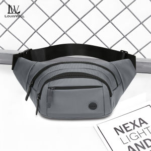 LouisWill Mens Waist Bag Sports Chest Bag Outdoor Fitness Bag Large Capacity Casual Bag Canvas Street Shoulder Bag Versatile Fashion Chest Bag Fitness Bag Travel Bag For Men Women