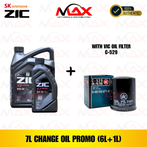 SK-ZIC 7 Liters X7 10W-40 DSL Fully Synthetic with C-529 Vic Oil Filter Change Oil Bundle