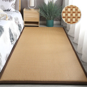 Non-Slip Rattan Mat Super Soft Tatami cool Carpet Home Living Room Floor Mat Long Bedroom Mat Children Baby Crawling Mat Home Decor Tatami Carpet/Karpet Thickened Tatami Carpet Pad Doormat Bedside Mat Balcony Floor Mats