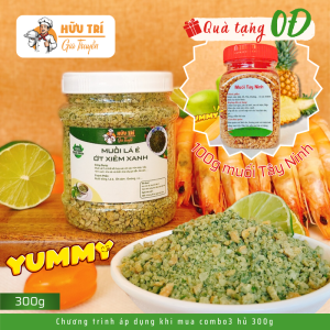 300g Muối Lá É Ớt Xiêm Xanh Hữu Trí Chấm Gà Hải Sản