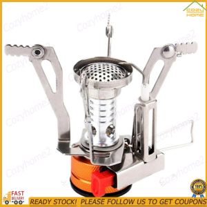 [CY] 3000W Portable Gas Furnace with Piezo Camping One-piece Gas Stove Foldable Cooking Stove for Camping Hiking